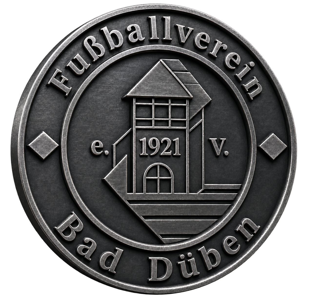 Metallwappen des FV Bad Düben 1921 e.V.